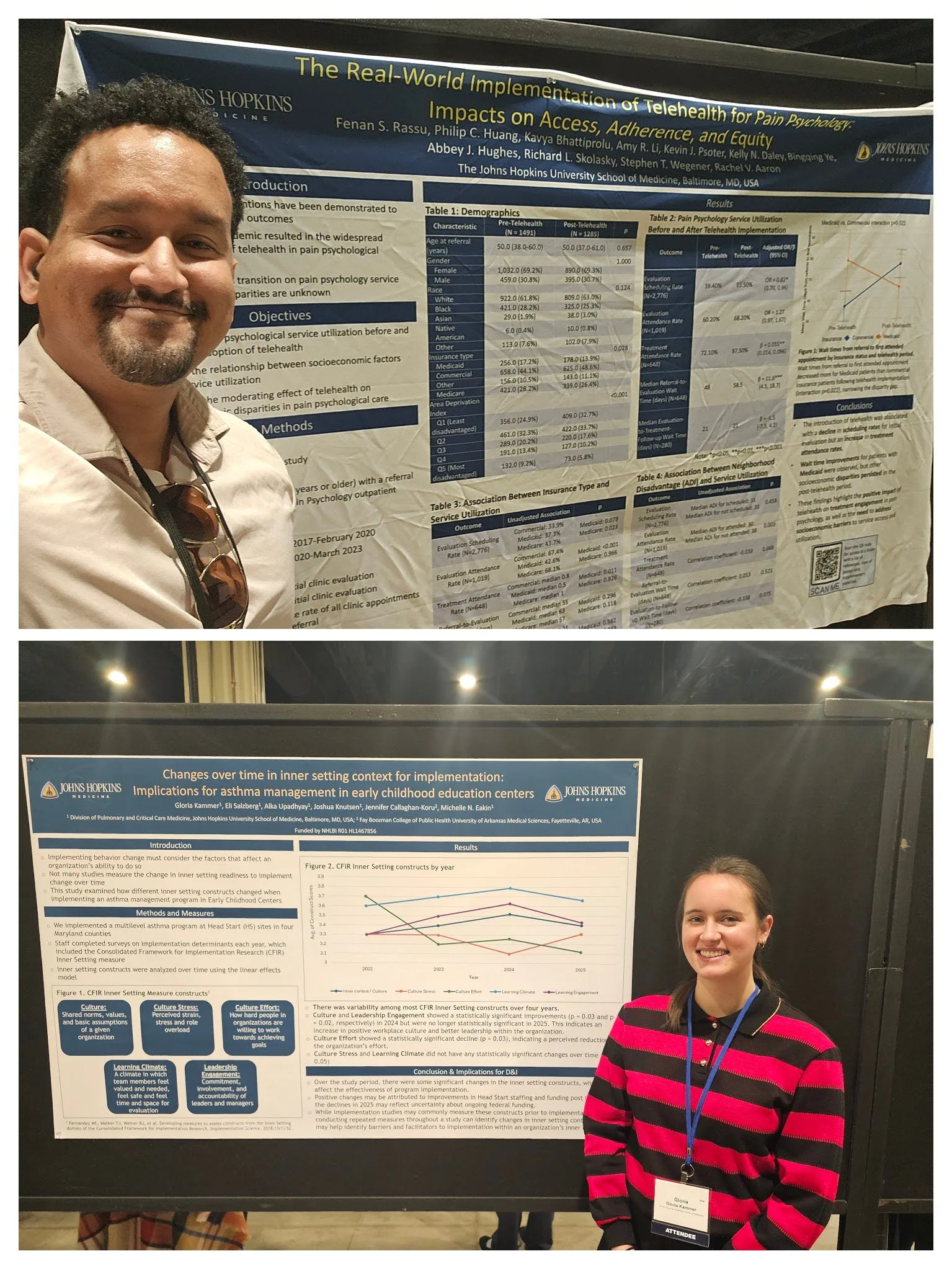 Dr. Fenan Rassu and Gloria Kammer presenting at the AcademyHealth Dissemination and Implementation conference