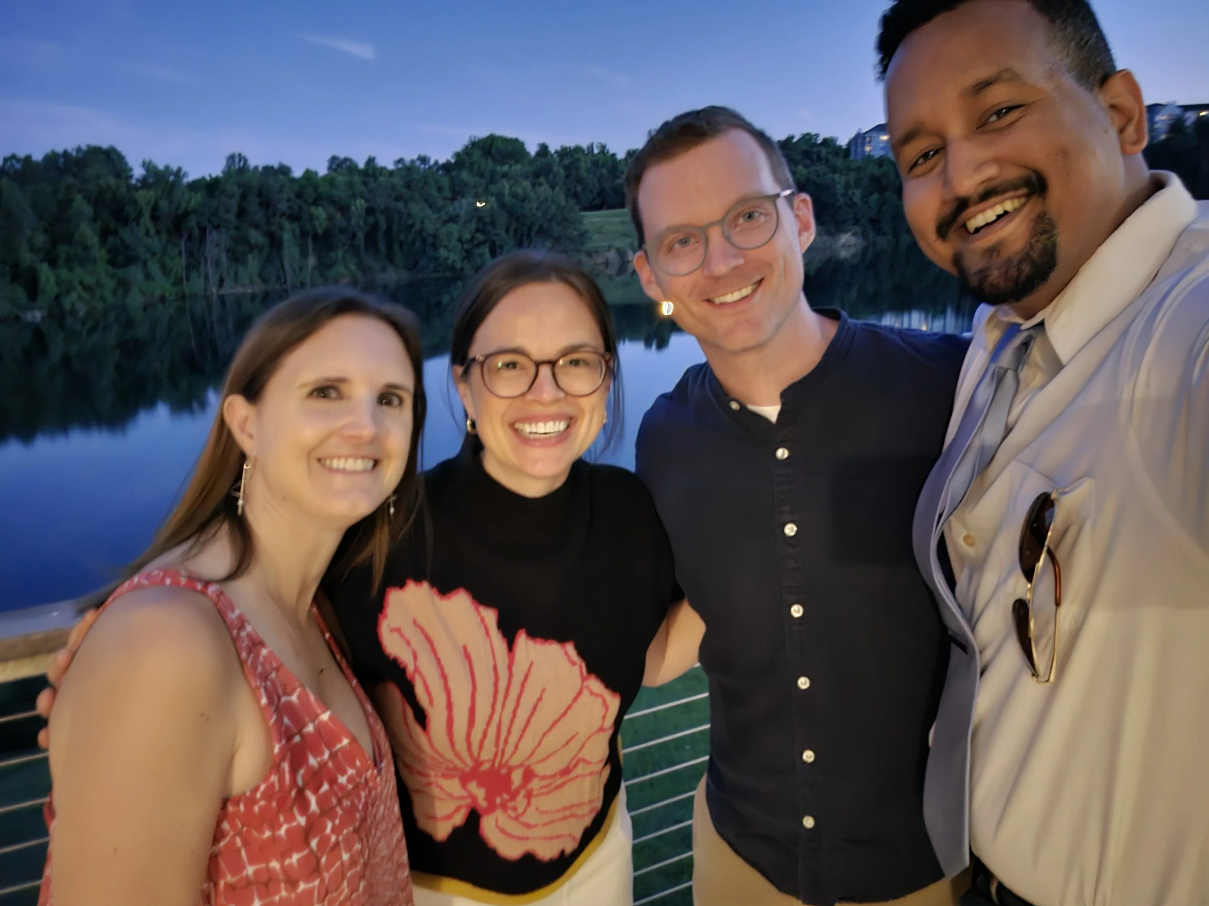 Lab team celebrating Dr. Scott Ravyts' graduation from the Pain Psychology Fellowship